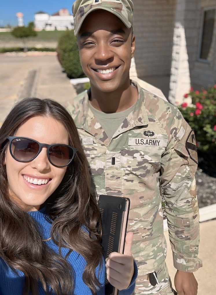 Realtor Elizabeth with Military Client